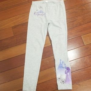 Girls grey rapunzel leggings size 7